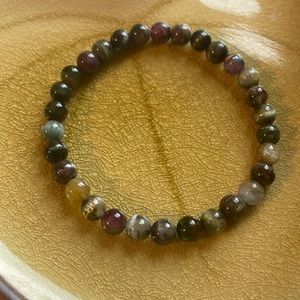 Cat-eye tourmaline bracelet